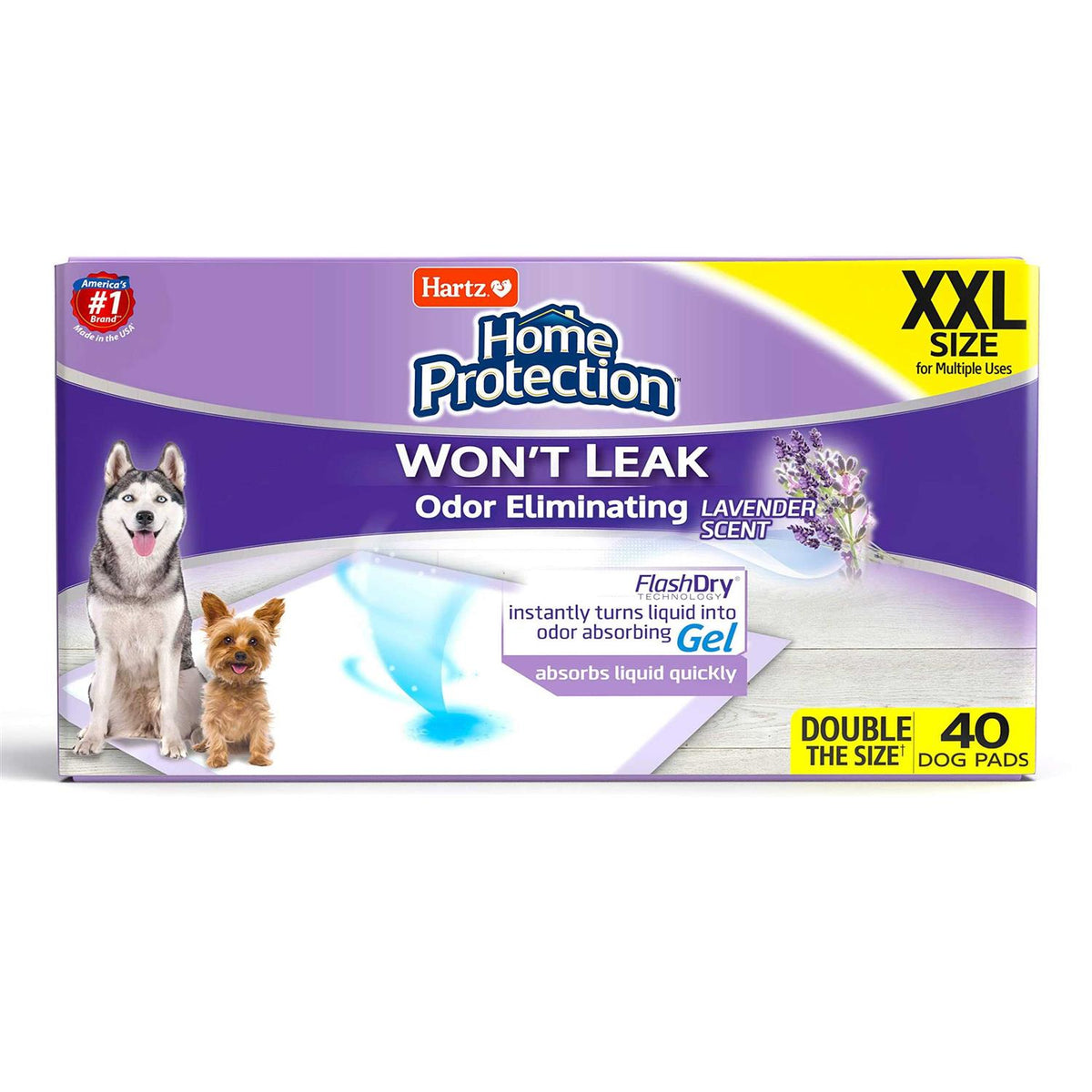 Lavender Scent Odor Eliminating Dog Pads J376