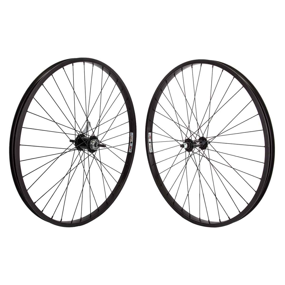 26x1.75 Black 36 Alloy Wheelset F8807