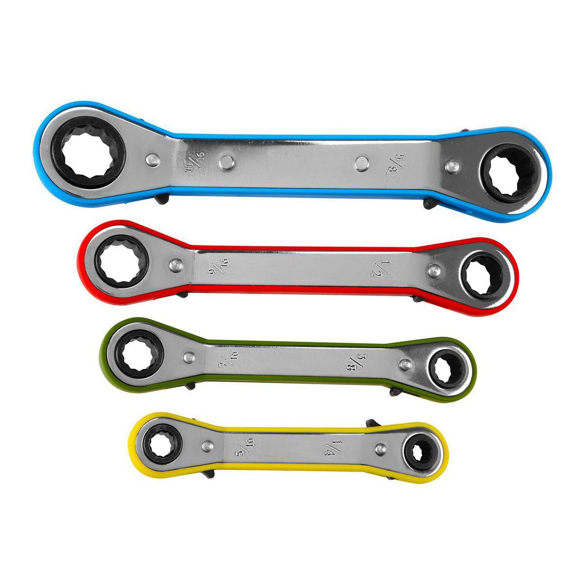 SAE Offset Ratcheting Wrench Set, 4 Piece K2488