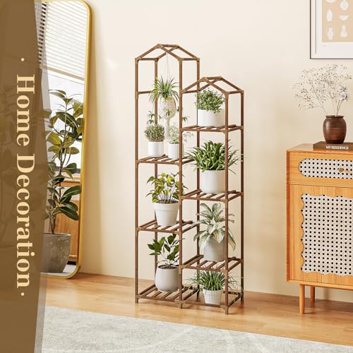 11 Tier Wood Plant Stand K98926