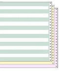 Green Bar Carbon Interleaf Continuous Computer Paper C55336