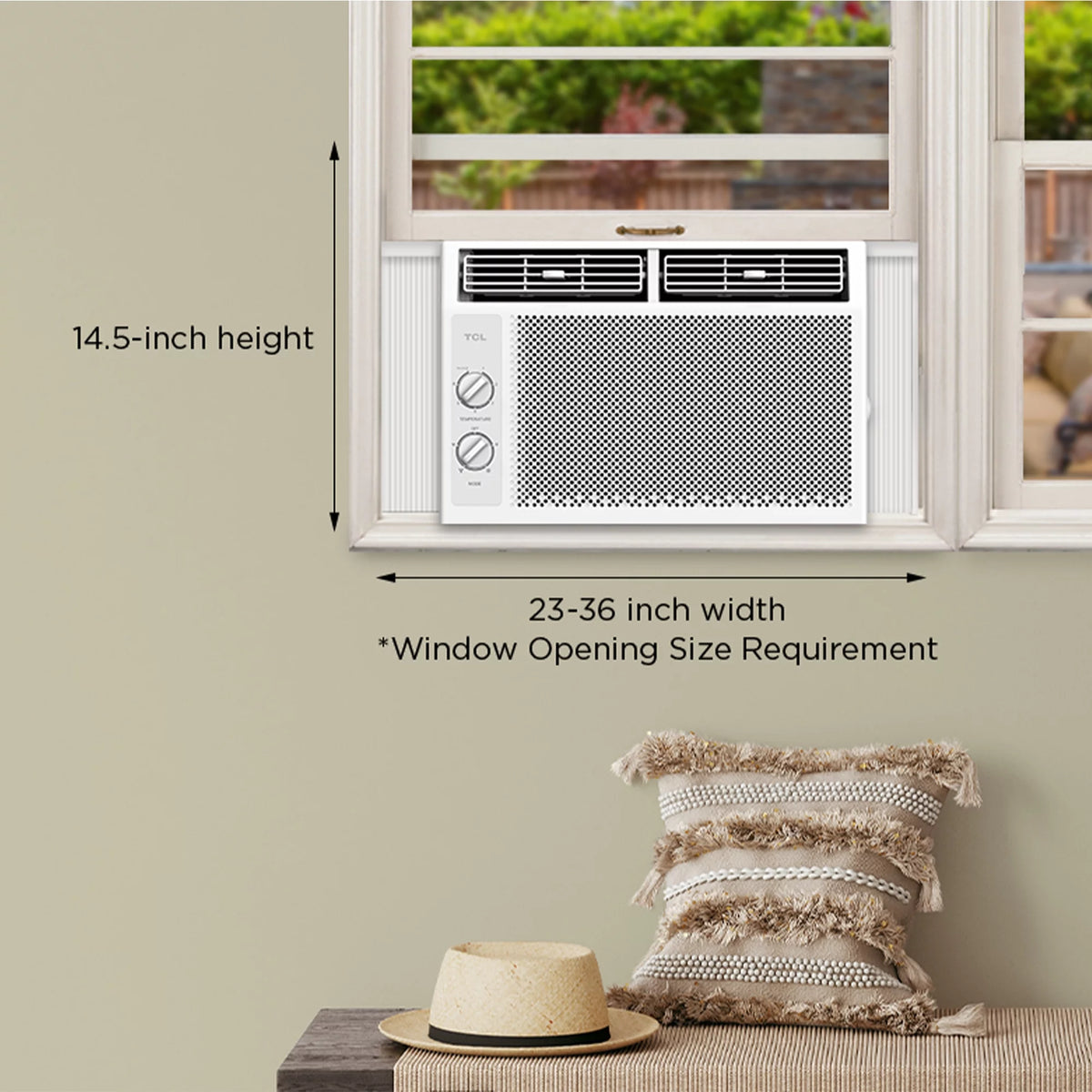 5,000 BTU Mechanical Window Air Conditioner E9581