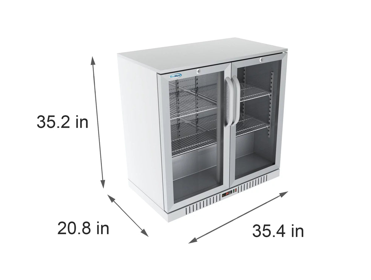 Two-Door Back Bar Refrigerator 7.4 Cu. ft. Q66382