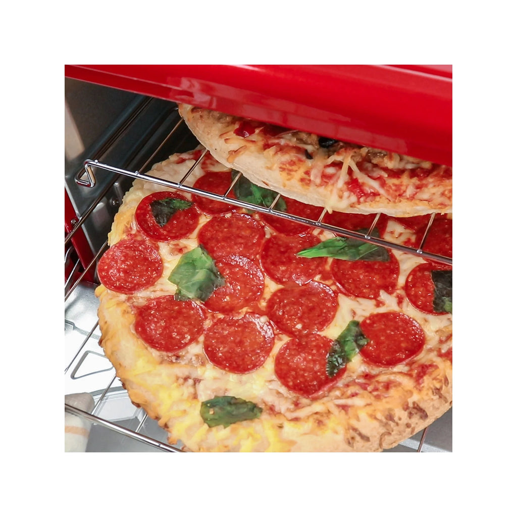 Retro Red 12-Slice Convection Toaster Oven E711