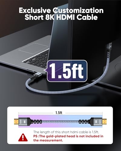 8K HDMI Cable 25FT 48Gbps S330836