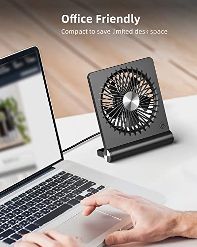 USB Desk Fan, Ultra Quiet 3 Speeds Adjustable H553553