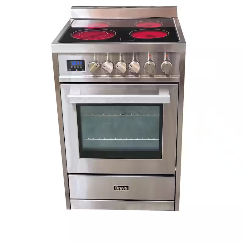 4-Element Electric Range with Convection in Stainless Steel E3577