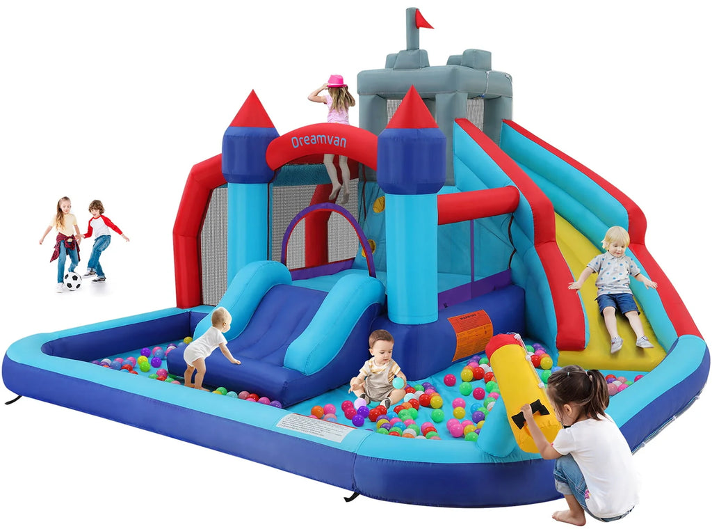 Inflatable Water Slide with Blower and Water Cannon E819