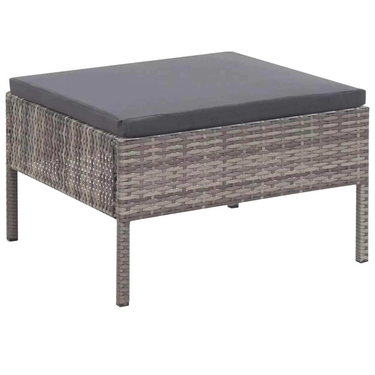 5 Piece Gray Poly Rattan Patio Sofa Set with Coffee Table K785