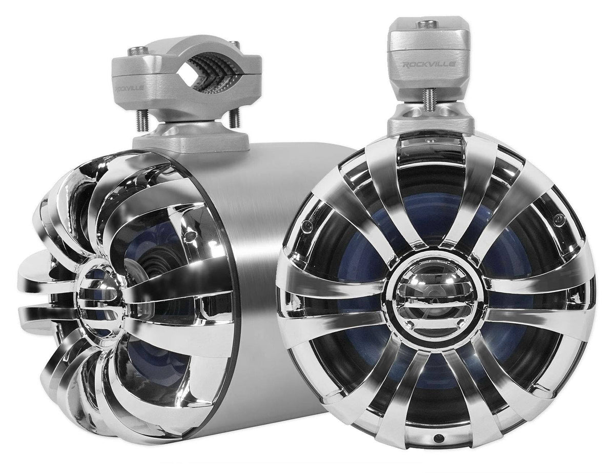 6.5" Marine Tower Speakers with Swivel Brackets, 2 Pack U192218