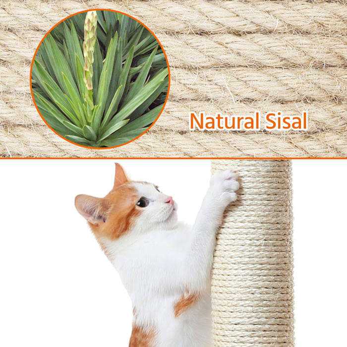 Plush Cat Tree Condo with Basket B6514