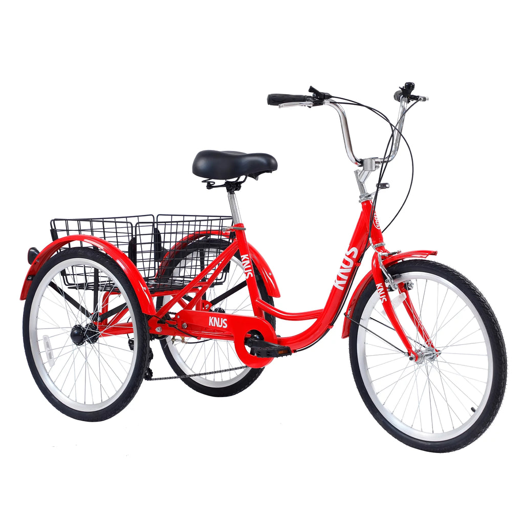 Silver Single Speed 26 inch Adult Tricycle with Basket F85788