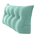 Large Triangular Bed Rest Pillow with Removable Cover and Side Pockets P5460