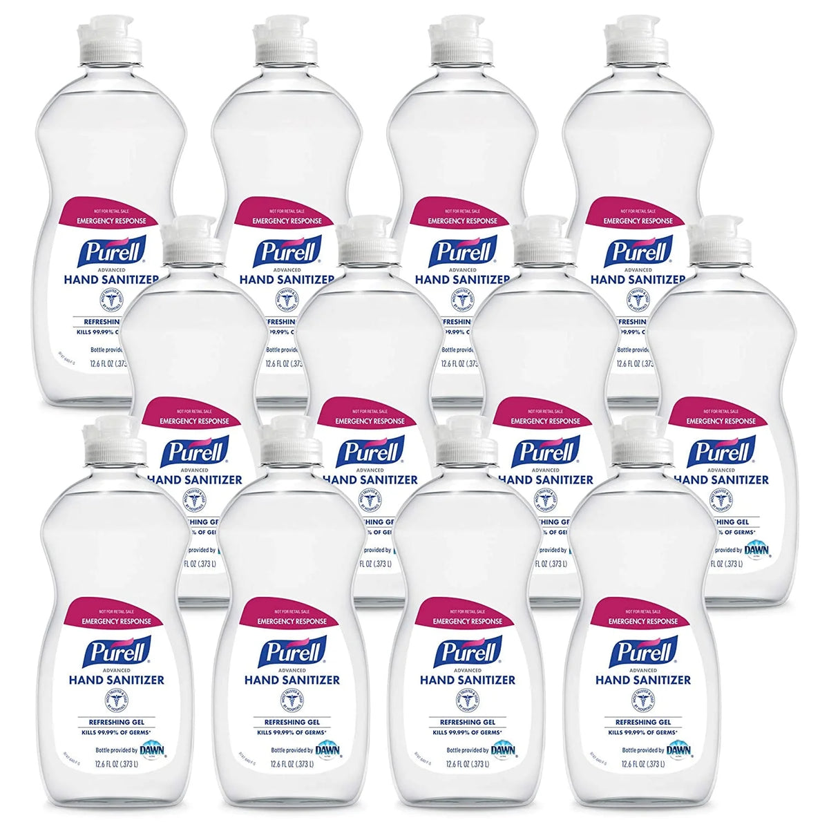 Refreshing Gel Hand Sanitizer 12.6 fl oz Bottle Pack of 12 K4541