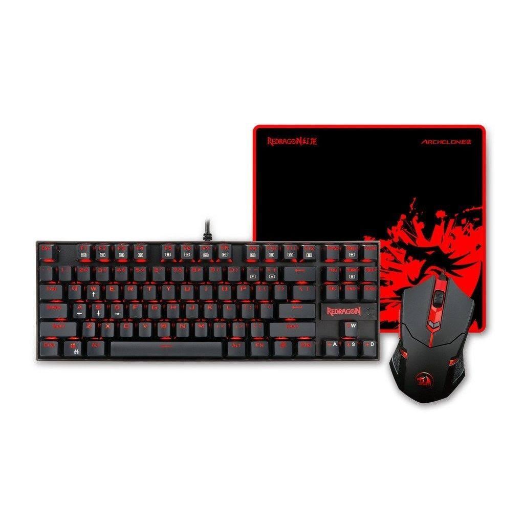 Wired Mechanical LED RGB Gaming Keyboard Mouse Combo S124306