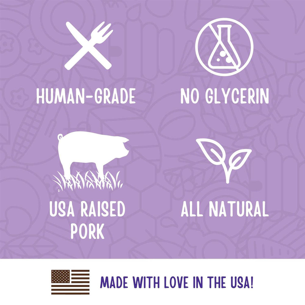 Natural Cut Pork Jerky Dog Treats H7972
