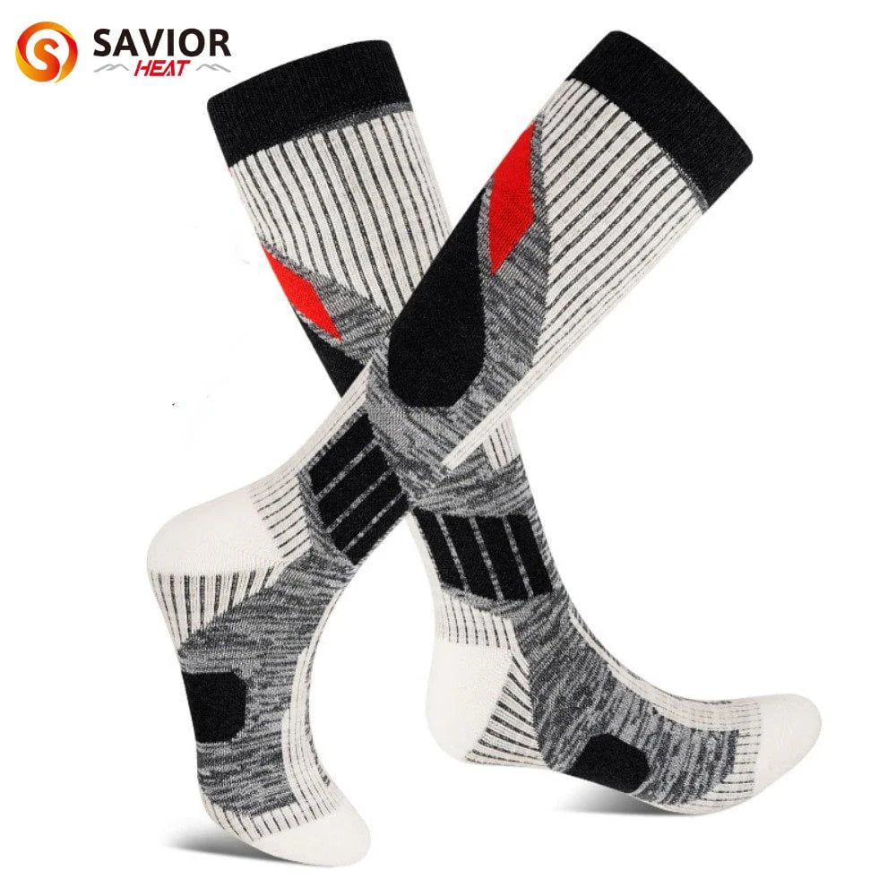 1 Pair Non-slip Wool Ski Socks Q620829