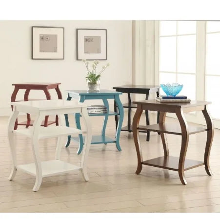 Black Finish Square End Table V144587