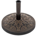 18in Round Heavy-Duty Steel Patio Umbrella Base Stand R31939
