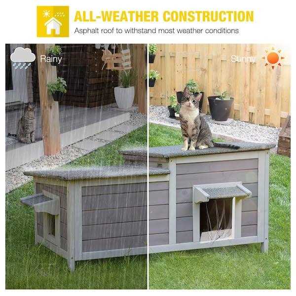 2-Room Outdoor Cat House G40167