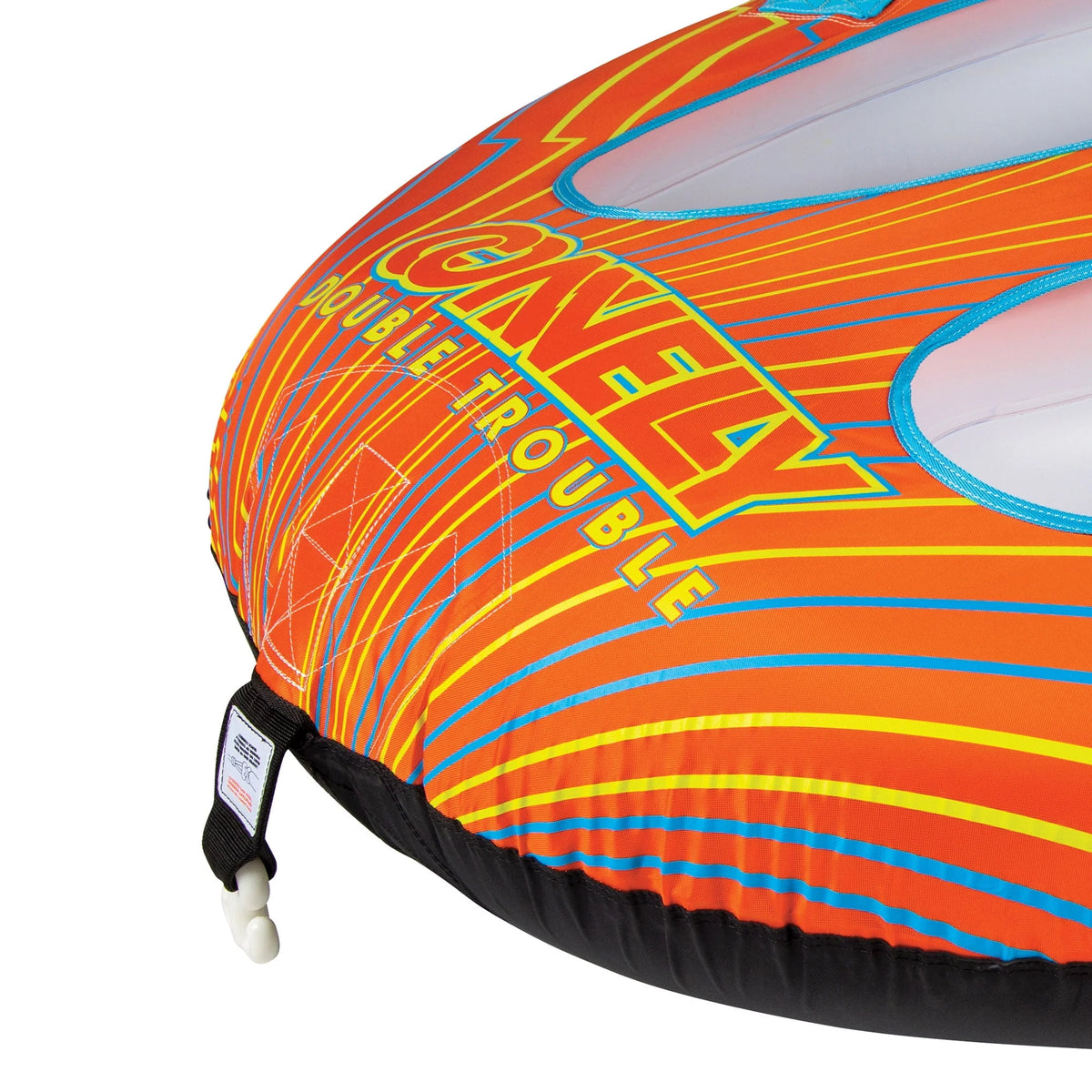 Orange 2 Rider Inflatable Towable Inner Tube Z577762